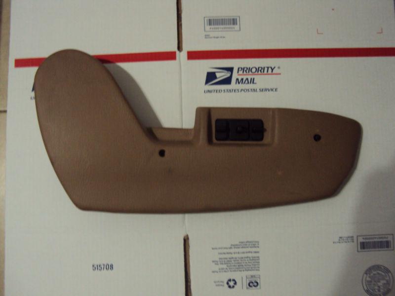 99-04 jeep grand cherokee passenger side power seat track trim panel oem tan