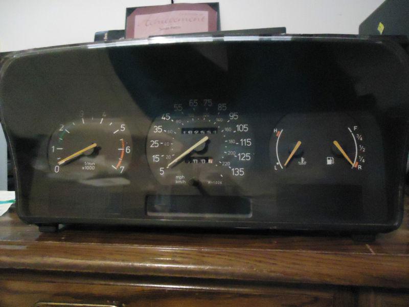 1997, saab 9000, instrument panel/cluster w/ 102551 mileage