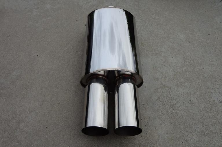 Bmw m3 m5 m6 style dual 3" tip performance muffler