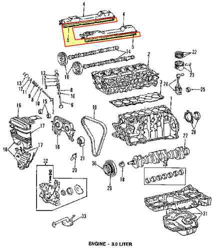 Lexus 1121446011 genuine oem factory original valve cover gasket