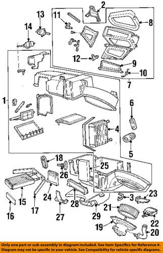 Ford oem xf1z19e616ca evaporator & heater-motor assembly