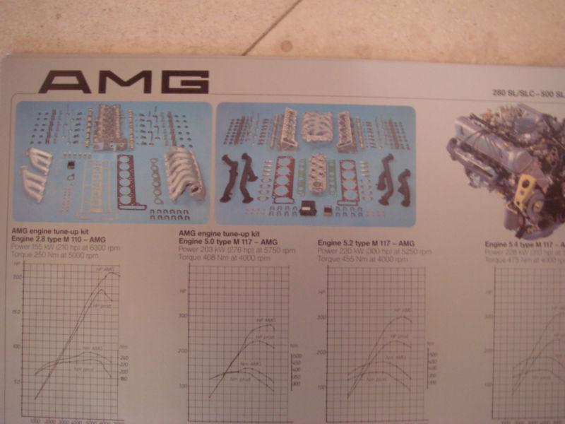 Mercedes-benz classic amg 15 page booklet 