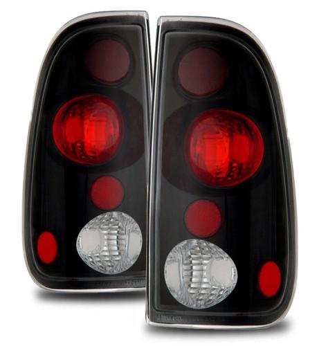 97-03 ford f150/f250/f350 black altezza aftermarket tail lights rear brake lamps