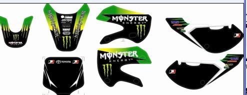 New dirt pit bike 3m graphics kawasaki klx110 decal sticker 5