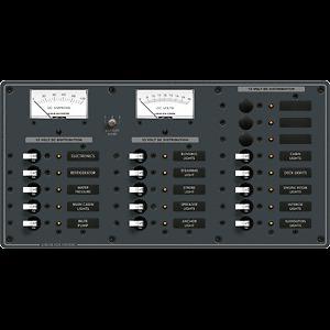 Brand new - blue sea 8378 dc 18 position panel - white - 8378