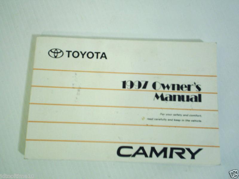 1997 toyota camry owners manual owner's guide book oem 97 ce le xle
