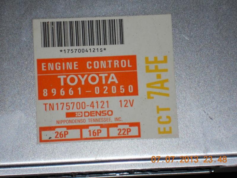 1993-1994 toyota corolla auto ecm ecu computer 89661-02050