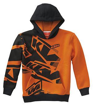 New ktm kids fragmented hoodie youth size medium 50 mini sx jr sr 3pw139417