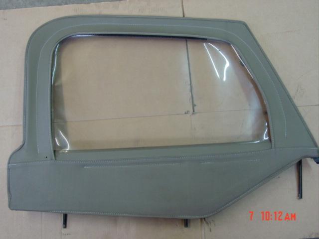 97-06 tan right side upper half door soft jeep wrangler doors tj hard passengers