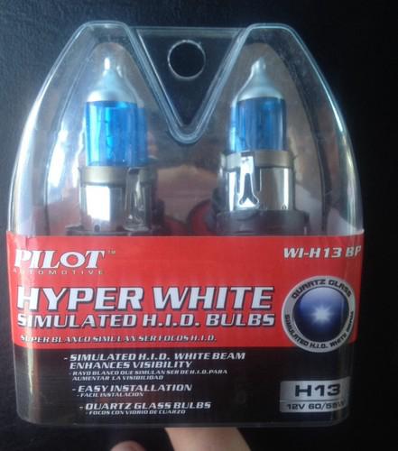 Pilot hyper white simulater h.i.d. bulbs  wi-h13 bp !!! no reserve