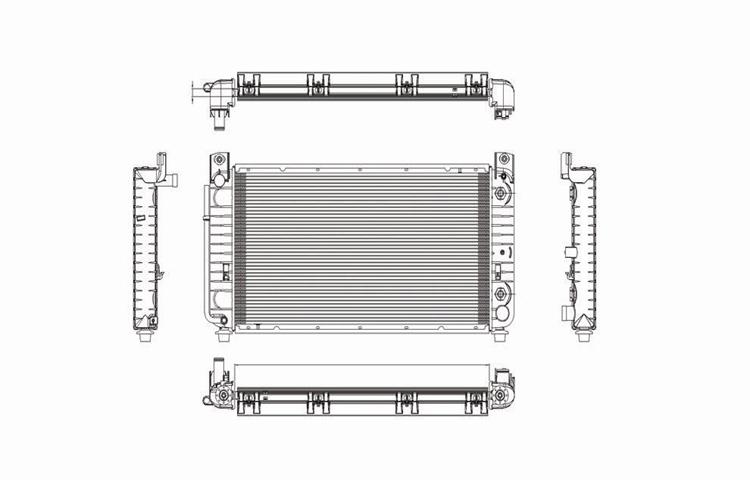 Replacement radiator 99-07 chevy silverado auto transmission 5.3l 6.0l 15193108