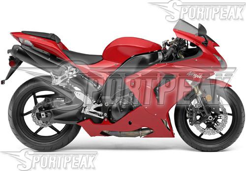 For kawasaki ninja zx-10r zx 10r 06 07 abs body kit red f71c10