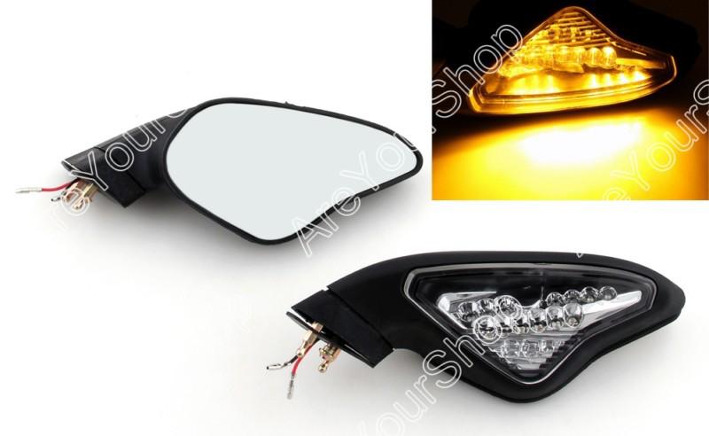 Turn signals rear mirrors ducati 848 1098 1098s 1098r 1198 1198s 1198r black