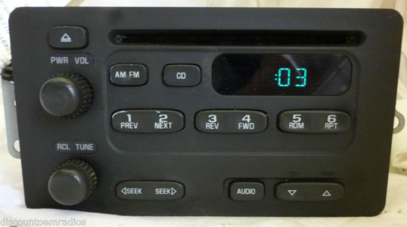 00-04 chevrolet cavalier malibu impala monte carlo radio cd 09394129 *