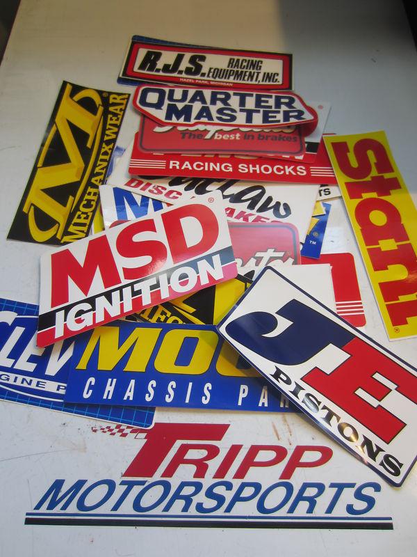 Racing decals assorted 24 count vintage nascar