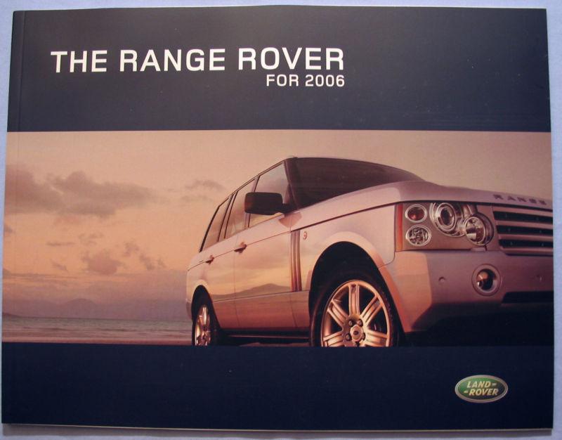 2006 range rover sales brochure land rover