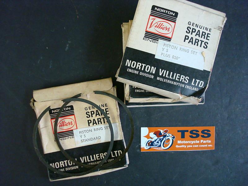 Norton assorted piston ring set nos std 020" 010"