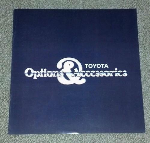 1978 toyota options accessories brochure celica corolla truck land cruiser rare!