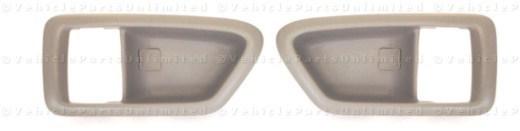 97 -  01  lh & rh  door handle bezel trim cover casing beige fits: toyota camry