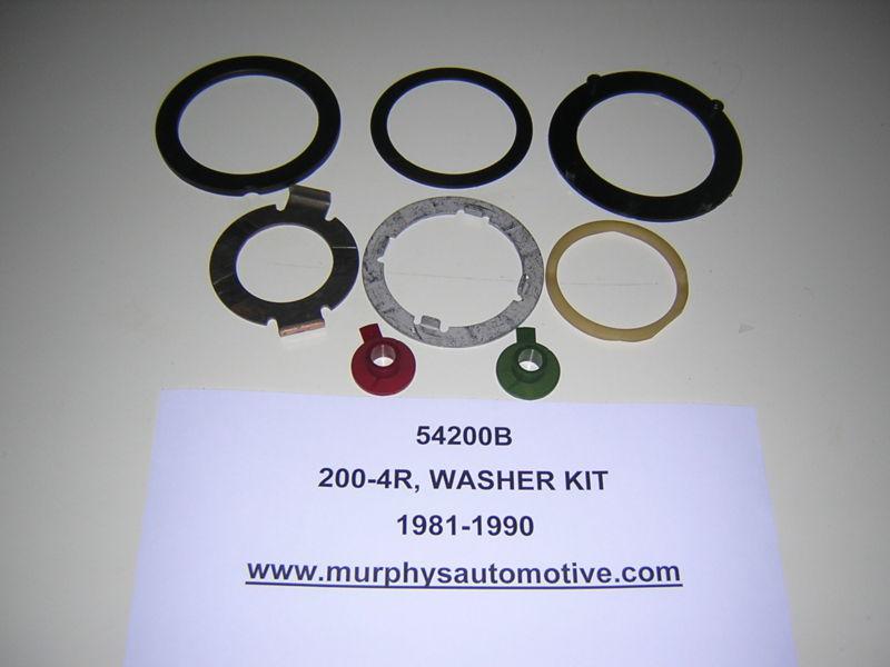 Gm 200-4r, washer kit (with out selectives) 1981-1990,  (54200b) (5/13)