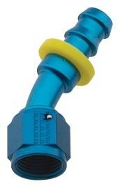 203010 fragola -10an blue push lock 30 degree bend race hose ends