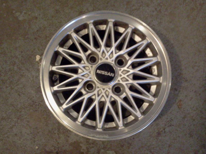 * 13 inch factory alloy rim - nissan sentra / nissan pulsar / 1983-1991