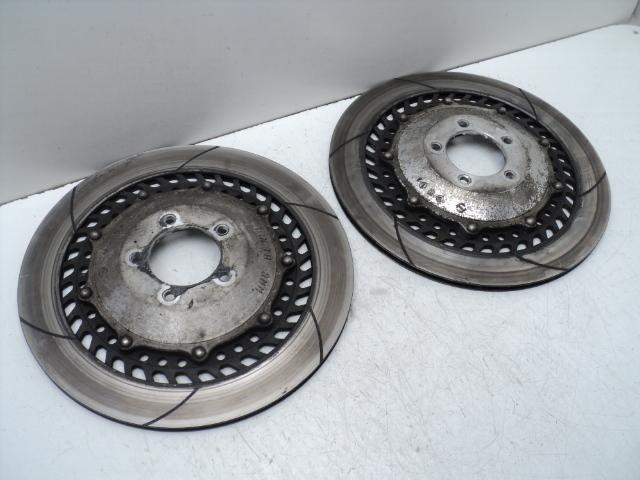 #3236 honda gl1200 goldwing aspencade dual front brake rotors / discs