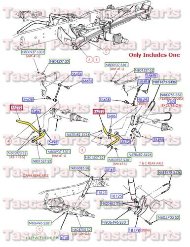 Brand new oem rear stabilizer bar 27mm / size 1999-2004 f350 super duty