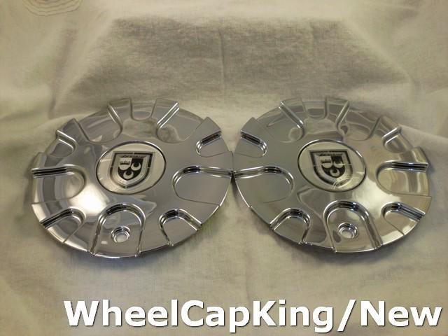 Lexani chrome custom wheel center caps (2) p/n # # c-358-1