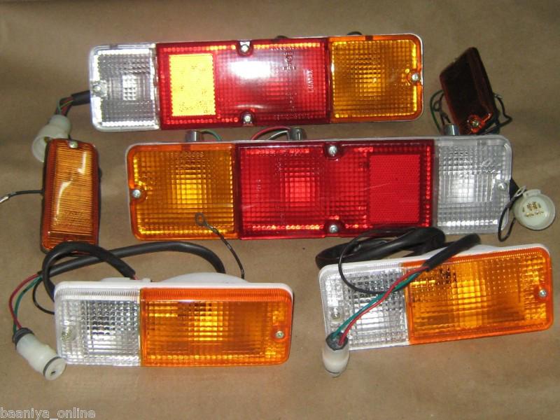 Suzuki sj samurai front & rear / tail lights lamps set 85 86-95 new free ship