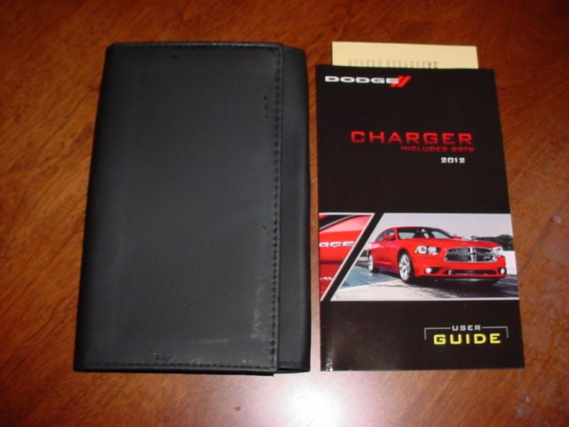 2012 dodge charger mopar users owners manual and case brand new 