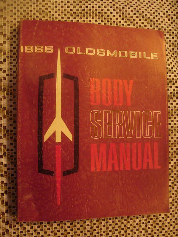 1965 oldsmobile body shop manual service book original