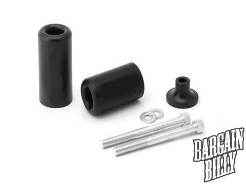 Kawasaki ninja zx6r zx6 r black frame sliders (2005-2006)