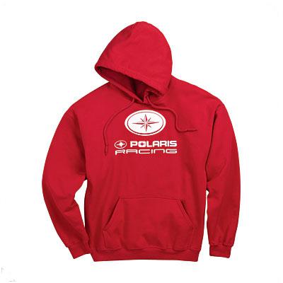 Polaris racing race pull over hoodie red mens 2x xx large 2xl