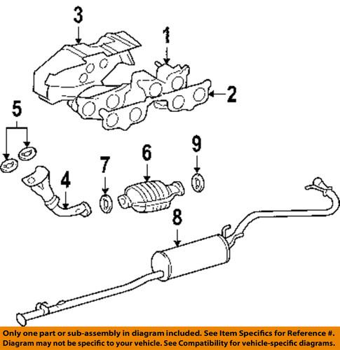 Toyota oem 1717375020 exhaust manifold gaskets/exhaust manifold gasket