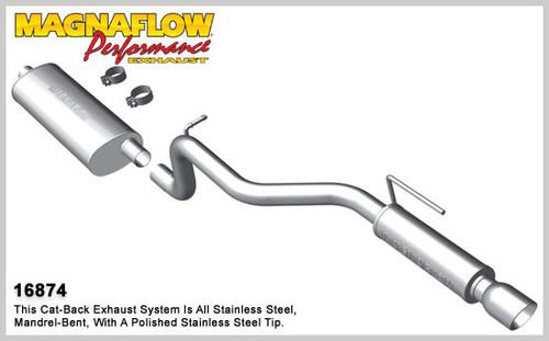 Magnaflow 16874 jeep truck liberty stainless cat-back system performance exhaust