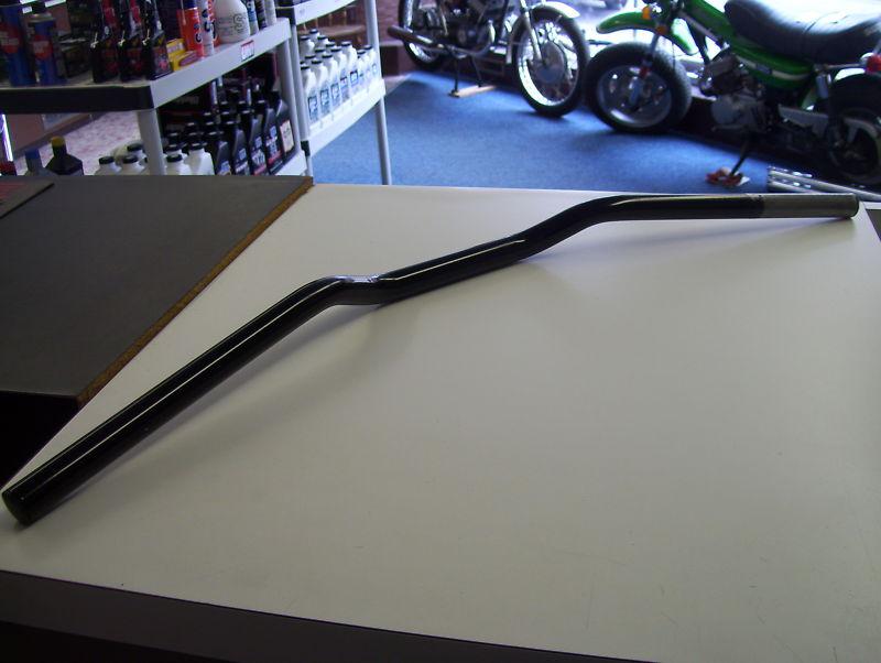 Black superbike handlebars 7/8" low rise 29 inch wide super bike bars rd kz gs