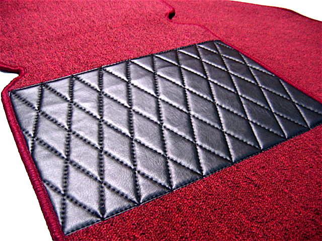 Dark red loop carpet set for mercedes w111 250 se  cabriolet 1965-1967