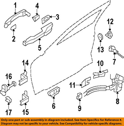 Hyundai oem 793103m000 door hinge-upper hinge