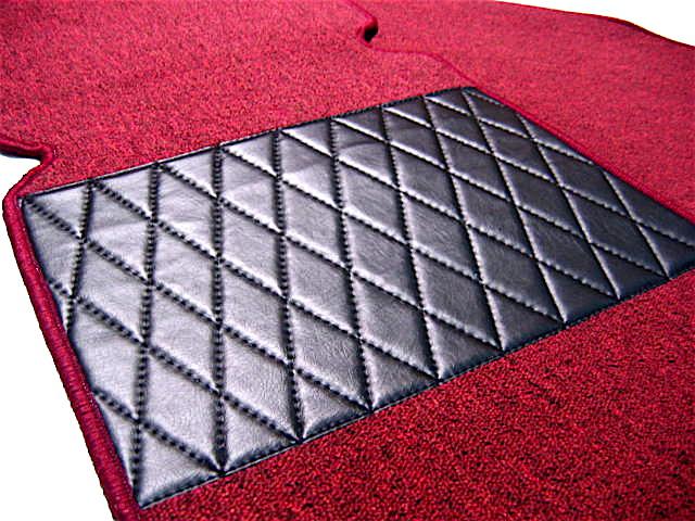  carpet set d. red loop for mercedes 190 w110 fintail