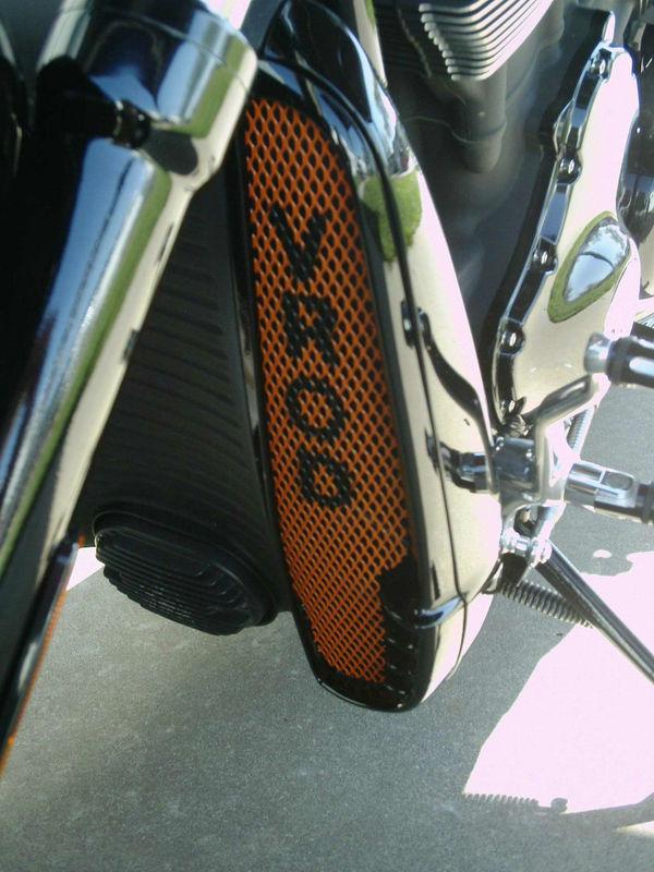 New custom painted v-rod logo vrsc,v-rod,02 an up rad. guard inserts.