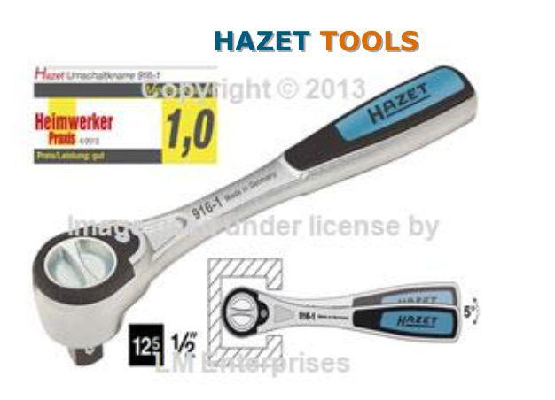 Hazet ratchet wrench 72 teeth 1/2" drive fine tooth 5 degree increments new