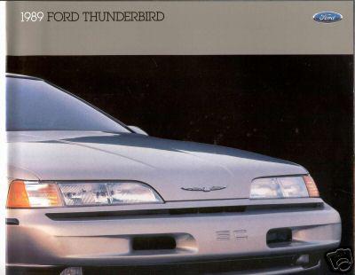 1989 ford thunderbird sales brochure folder original excellent condition b05