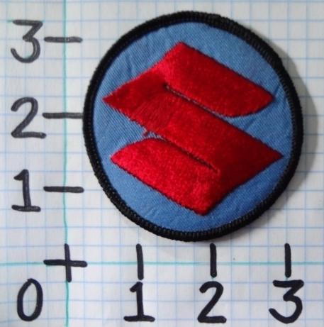 Vintage nos suzuki motorcycle patch from the 70's 008