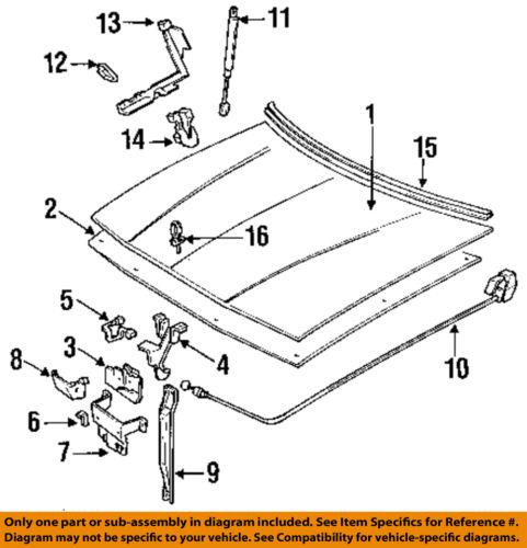 Gm oem 10178316 radiator support-center support