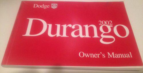  02 durango owners manual dodge