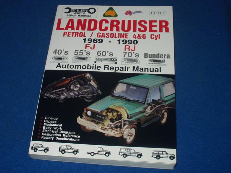 Toyota landcruiser 1969 - 1990 repair shop service manual book max ellery's 