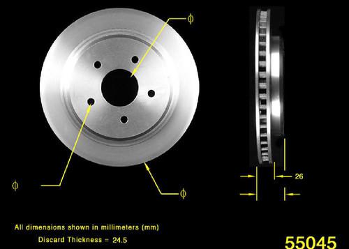 Bendix prt5170 rear brake rotor/disc-disc brake rotor