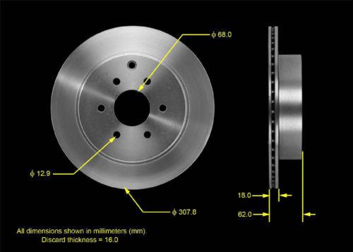 Bendix prt5774 rear brake rotor/disc-disc brake rotor