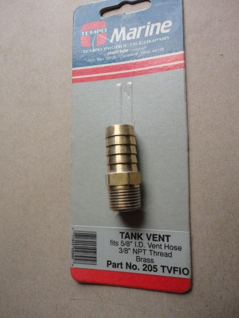 Tempo marine tank vent - 205 tvf10